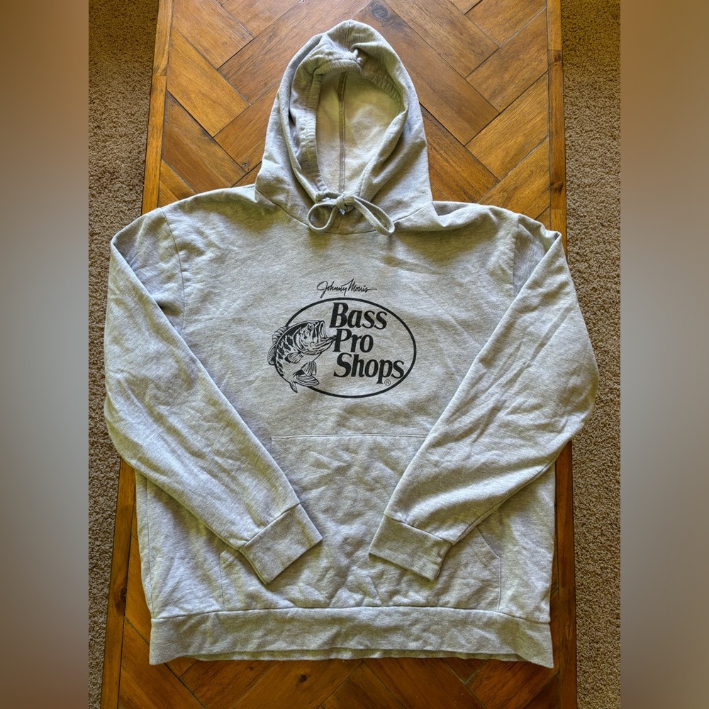 Grey Bass Pro Shops Hoodie Men’s L